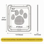 PETLESO Haustierklappe für Fliegengittertür 29×24 cm – Magnetverschluss für Katzen & Hunde – Bild 5