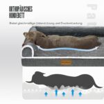 Jolibean Orthopädisches Hundebett 91x61cm – Ergonomisches Hundesofa für Mittelgrosse Hunde – Bild 3