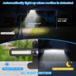 LEKIA Solarleuchte mit Bewegungsmelder – 2er Set Aussenleuchte mit 36 LEDs & 3 Modi – Bild 2