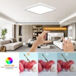 LEZOE 24W RGB LED Deckenleuchte 2400lm Dimmbar – Farbwechsel & Fernbedienung für alle Räume – Bild 8