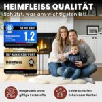 Heimfleiss Kaminschutzgitter Baby – Universaler Ofenschutz aus Stahl mit Sicherheitsverschluss – Bild 8