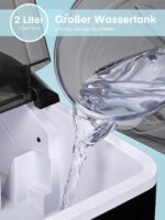 NORTHCLAN Eiswürfelmaschine 14kg – Kugelförmige Eiswürfel in 6 Minuten für Zuhause & Büro – Bild 5