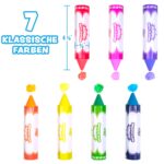Tub Works Jumbo Badestifte 7er-Set – Ungiftige Badewannenstifte mit Sechseck-Griff – Bild 3