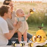 VORENUS Baby Bienenstock Spielzeug 6-12 Monate – Montessori Motorikspielzeug mit 5 Bienen – Bild 2