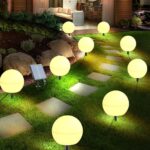 AcaJoe Solar-Kugelleuchten 6er-Set – 7-farbig, IP65 wasserdicht für Garten & Balkon