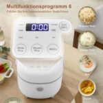 Bear Reiskocher 3,5 Tassen mit Dampfgarer – Multifunktionaler 350W Mini Reiskocher für 2–4 Personen – Bild 4