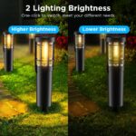 Ainostone Solarleuchten 4er Set 900mAh – Warmweiss Gartenbeleuchtung IP65 Winterfest – Bild 4