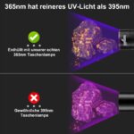 Shadowhawk 365nm UV Taschenlampe 30W – Professionelle Schwarzlichtlampe mit LCD-Display – Bild 2