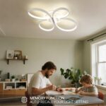 Amdelne LED Deckenleuchte Blüten-Design 42W 5300lm – Dimmbar mit Fernbedienung – Bild 4