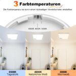 2x AmazeFun LED-Deckenleuchte 18W mit Bewegungsmelder – 1800 Lumen für Flur & Keller – Bild 3