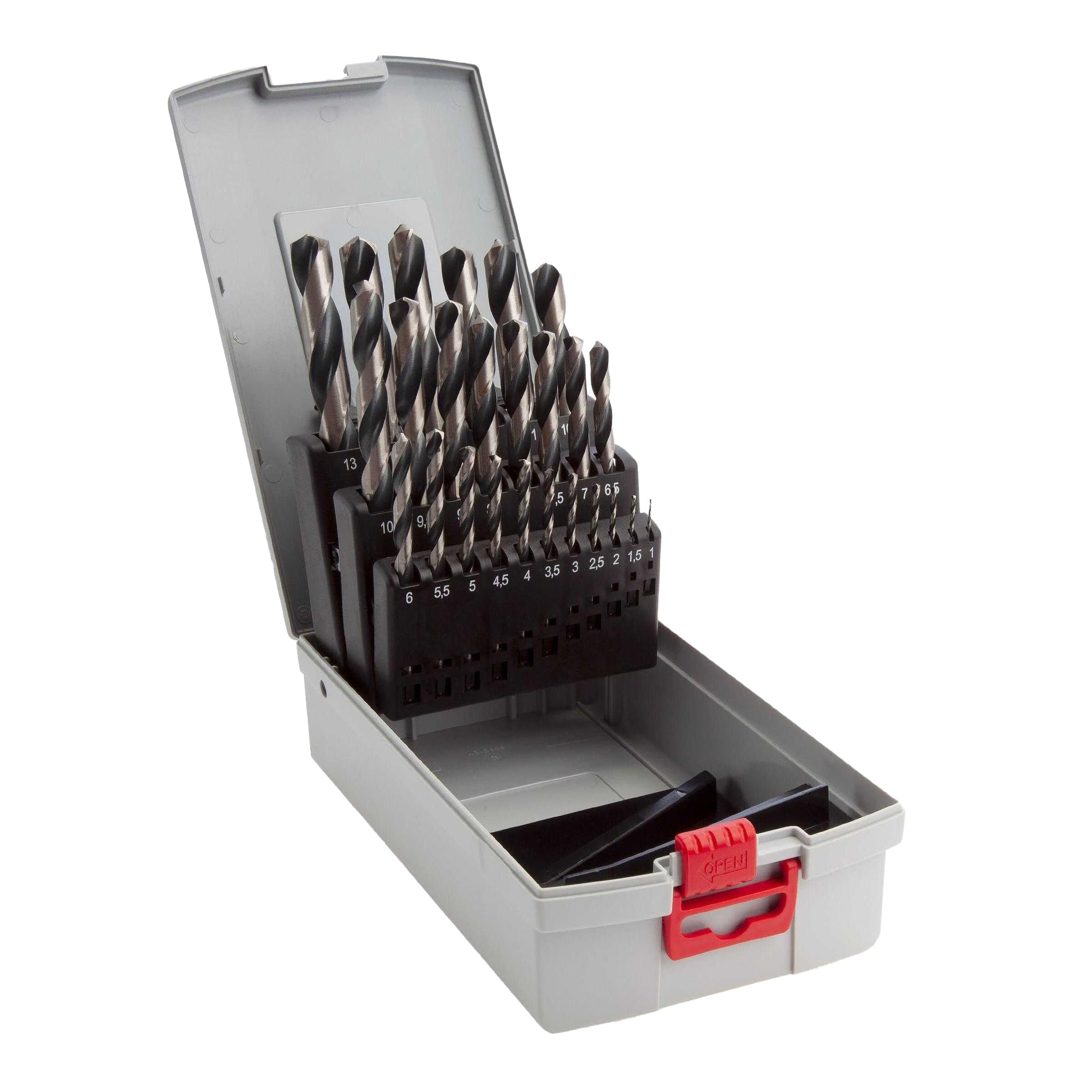 Bosch Professional 25tlg. HSS PointTeQ Spiralbohrer-Set – Metallbearbeitung mit ProBox