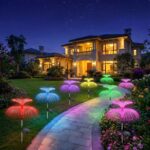 Beuaati Quallen-Solarleuchten 3er-Set – RGB LED Gartenstecker IP65 wasserdicht für Aussen – Bild 5