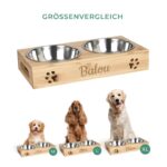 LAUBLUST Personalisierte Futterstation für Hunde – Bambus mit Gravur, Grössen M, L, XL – Bild 5