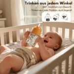 Evorie Tritan Trinklernbecher 200 ml – 360° Gewichtsstrohhalm für Babys ab 6 Monaten – Bild 4