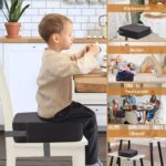 Aqash Sitzerhöhung für Kinder – 9,5 cm Höhenverstellung mit rutschfestem Boden & Sicherheitsgurten – Bild 6