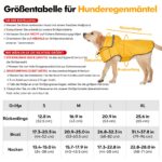 Hunderegenmantel DQGHQME XL wasserdicht mit Kapuze & reflektierend – Regenjacke für alle Hunderassen – Bild 7