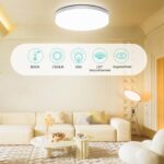 MGEELED LED Deckenleuchte 36W 4300LM 3000K – Energiesparend für Badezimmer & Wohnräume Ø23cm – Bild 2