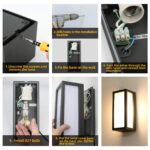 HLFVLITE Aussenleuchte Anthrazit – IP44 Wandlampe mit Aluminiumguss für Garten & Terrasse – Bild 7