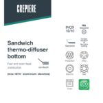 LACOR Foodie Crêpe-Maker 28 cm – Edelstahl 18/10 mit Antihaftbeschichtung – Bild 4
