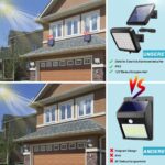 BENMA Solarleuchte mit Bewegungsmelder 56 LEDs – IP65 Aussenwandleuchte 5m Kabel – Bild 4