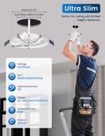 QOJUX LED Einbaustrahler 12er Set 230V – Schwenkbar, IP44, 3 Farbtemperaturen – Bild 4