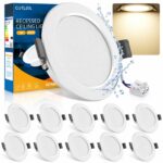 COTLEDL 10er LED Einbaustrahler 230V – 5W Neutralweiß 450lm IP44 für Küche & Bad