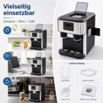Caskunbsy 3-in-1 Eismaschine – 16 Eiswürfel in 7-9 Min, Crushed Ice & Kaltwasser – Bild 7