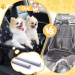 Flagest Hundeautositz für kleine Hunde bis 10 kg – Faltbar mit Sicherheitsgurt – Bild 2