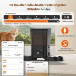 HONEYGUARDIAN 5G WiFi Futterautomat für Katzen – intelligente App-Steuerung mit 2 Näpfen – Bild 6