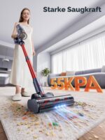 INTETURE Akku Staubsauger 600W 50kPa – 65 Min Laufzeit mit Wandhalterung & Touchscreen – Bild 2