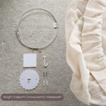 Wonder Space Kinderbetthimmel Cremefarben – Moskitonetz & Baldachin für Babybett & Leseecke – Bild 7
