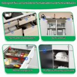 Magnetische Kindersicherung Schrank & Schubladen – Unsichtbar, ohne Bohren, 12er Set mit Schlüsseln – Bild 5