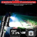 Shadowhawk S1479 LED-Taschenlampe 500000 Lumen – 1000m Reichweite & 24h Laufzeit – Bild 4