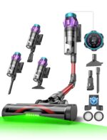 Ultenic Akku-Staubsauger 55000 Pa mit Anti-Tangle-Bürste – 80 Min Laufzeit für Tierhaare