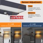 CELAVY LED Wandleuchte mit Bewegungsmelder IP65 – Up Down Aussenlampe Anthrazit – Bild 2