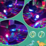Thedttoy Krabbelnder Dinosaurier mit Musik & LED-Licht – Motorik-Spielzeug für Babys – Bild 6