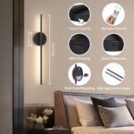 TaoFiaCo 60 cm LED Wandleuchte Akku – kabellos, dimmbar, 2er-Set mit Fernbedienung – Bild 8