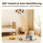 BOIFUN Babyphone 2026 mit Kamera – 5" 2K Display, WLAN-App & 360° Auto-Tracking – Bild 9