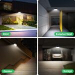OUILA Solarleuchten 4er Set mit Bewegungsmelder – 185 LED IP65 Wandleuchten für Aussen – Bild 6