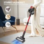 Qimu Akku-Staubsauger 45000Pa – Kabellos mit 40 min Laufzeit & Anti-Tangle-Bürste – Bild 3