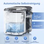 WIE Eiswürfelmaschine – 9 Würfel in 6 Minuten, 1,3 L Wassertank, leise Ice Maker – Bild 4
