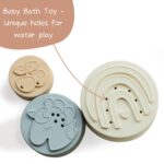 Moonkie Stapelbecher Baby 7-teilig mit Zahlen & Muster – Silikon Beißring ab 6M+ – Bild 8