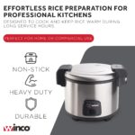 Winco Elektrischer Reiskocher 30 Tassen – Profi-Qualität mit Warmhaltefunktion – Bild 4
