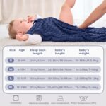 FIEMOL Babyschlafsack 0-6 Monate 1.5 Tog – Wärmeschlafsack aus Baumwolle & Plüsch – Bild 4