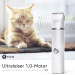Bautrium Leise Katzenschermaschine Set – Profi-Fellpflege mit 3 Aufsätzen & USB-C – Bild 3