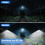 ChunHee Solar Hängelampe 20LED IP65 wasserdicht – kabelgesteuert für Garten & Terrasse – Bild 6
