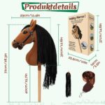 Charmofun Hobby Horse A3 Steckenpferd mit Plüschhalfter – Verstellbar für Kinder – Bild 3