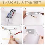 LED Wandleuchte mit Bewegungsmelder 12W – Warmweiß 3000K für Flur & Treppenhaus – Bild 6