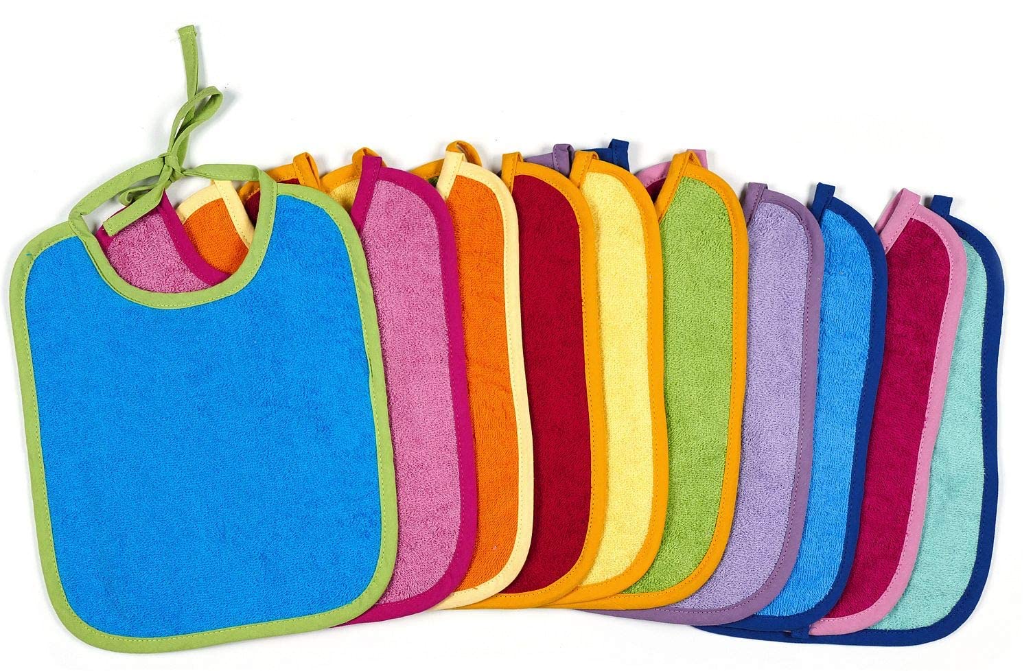KiGATEX Babylätzchen 10er Pack, 30 x 40 cm – OEKO-TEX® zertifiziert für Babys