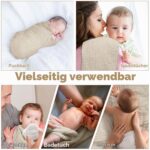 Yoofoss Mullwindeln 5er Set 65x65 cm – 100% Baumwolle Spucktücher für Babys – Bild 5